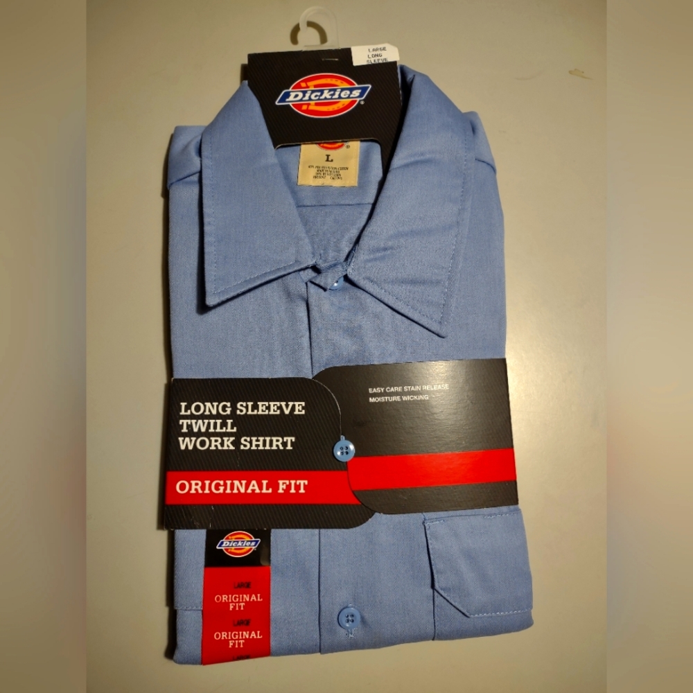 Dickies Long Sleeve Work Shirt - Med & Large